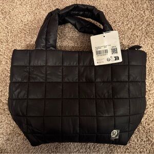 Lululemon Quilted Grid Small Tote Bag in Black
